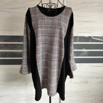 XL/XXL - Női Kockás Mintás Tunika