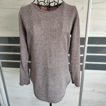 M/L - Barna mintás hosszú ujjú felső