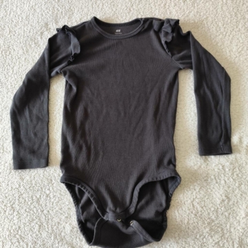 104 cm – Szürke hosszú ujjú body
