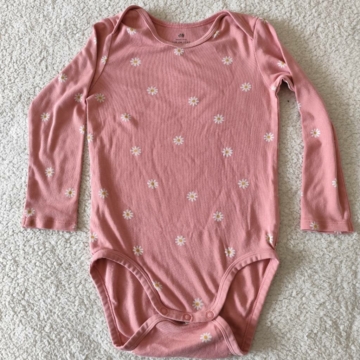 104 cm – Rózsaszín hosszú ujjú body