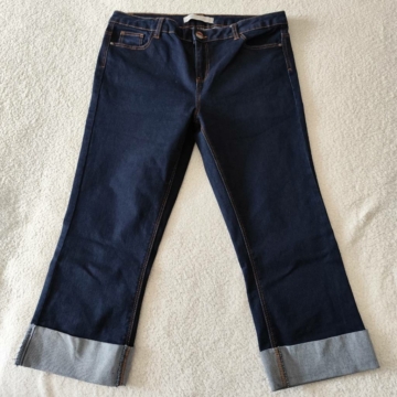 L (42) – Sötétkék bootcut farmernadrág