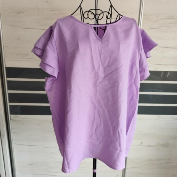 3XL (52) – Halványlila rövid ujjú felső