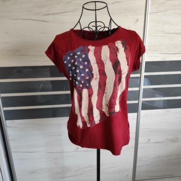 Amerikai zászló mintás póló