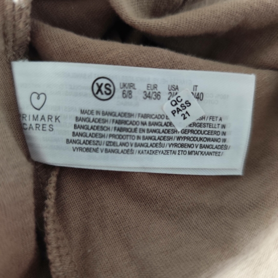XS – Barna hosszú ujjú felső