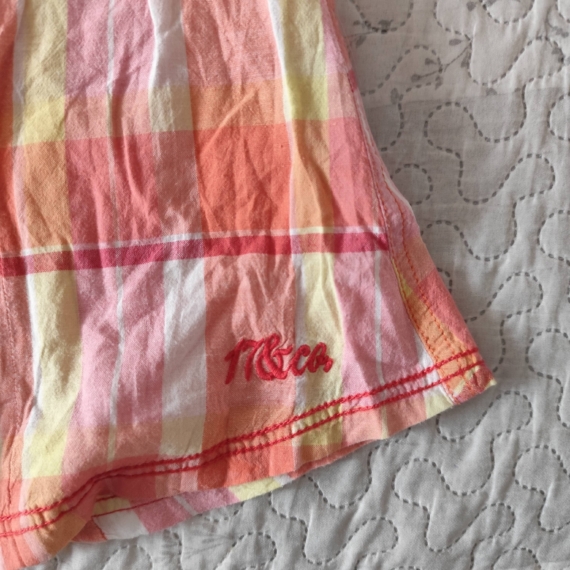Női rövid ujjú kockás ing
