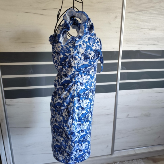 S – Kék mintás nyári ruha