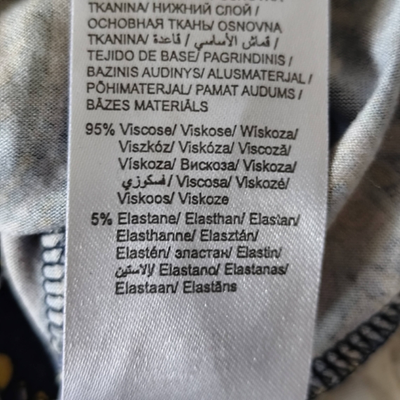 XS – Több színű mintás hosszú ujjú ruha