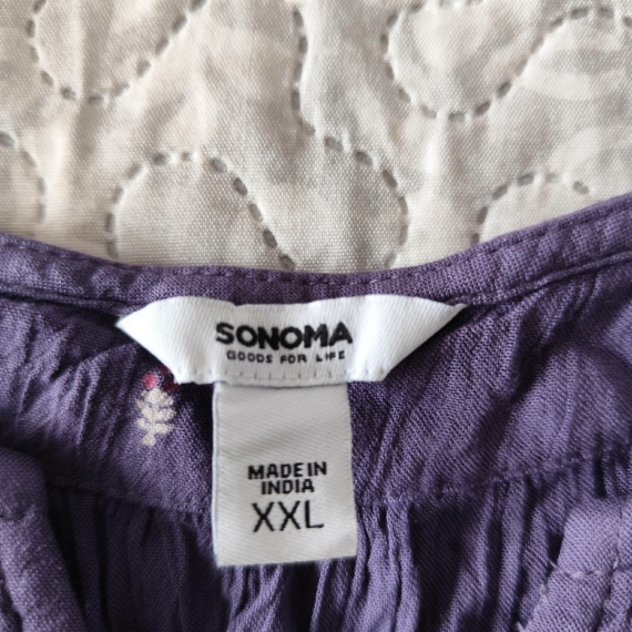 XXL – Lila mintás trikófelső