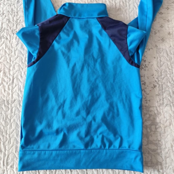 140 cm – Kék cipzáros pulóver