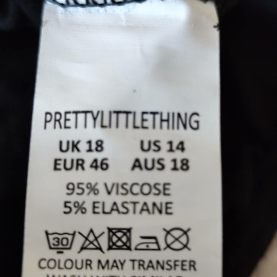 XL (46) – Fekete egyszínű body