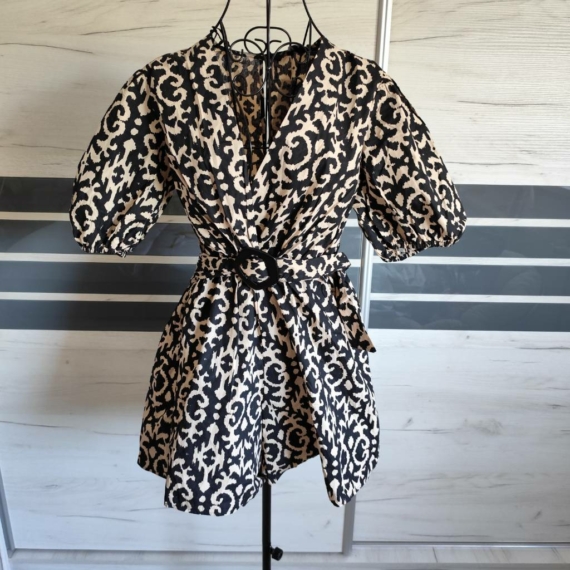 M (40) – Fekete mintás overall