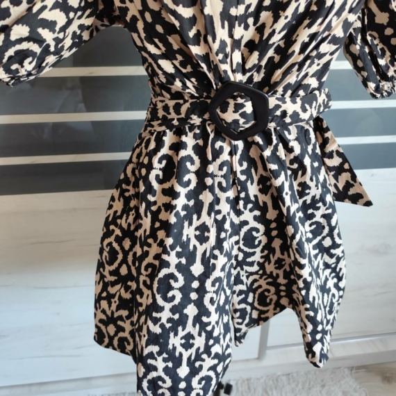M (40) – Fekete mintás overall