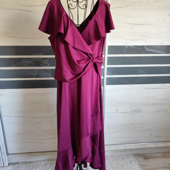 XL/XXL (46/48) – Bordó/lila alkalmi ruha