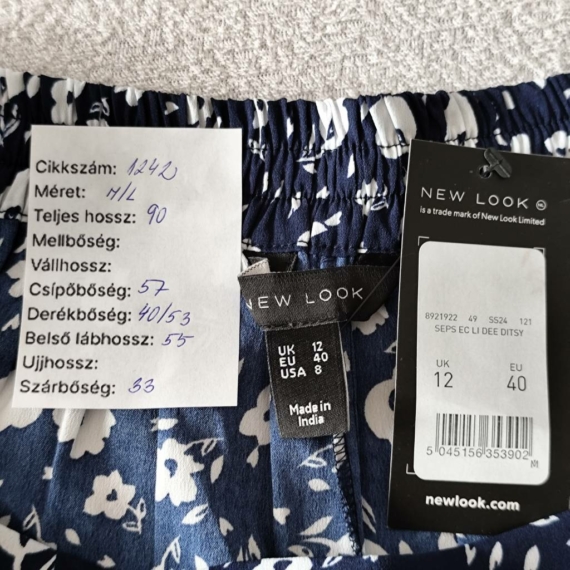 M (40) – Kék virágos nadrág