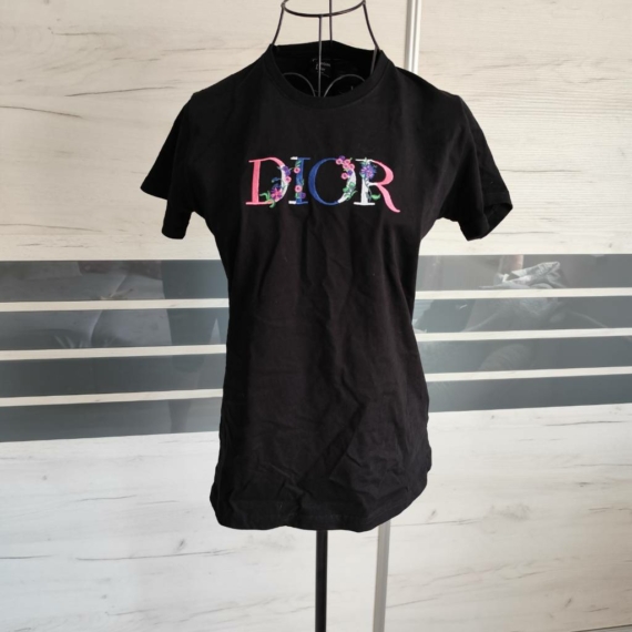 L (42) – Fekete Dior rövid ujjú felső