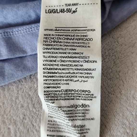 L/XL (44/46) – Kék rövid ujjú póló