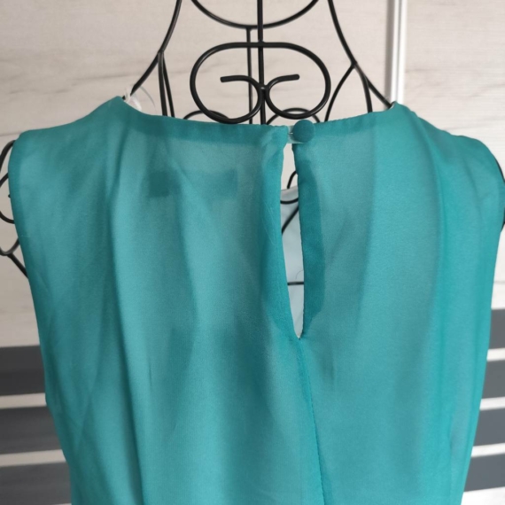 M (40) – Türkiz-fehér nyári ruha