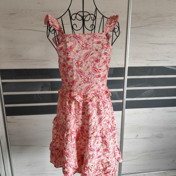 152 cm – Rózsaszín mintás ruha