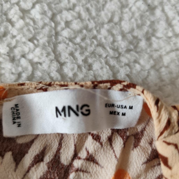 M (40) – Barna virágmintás overál