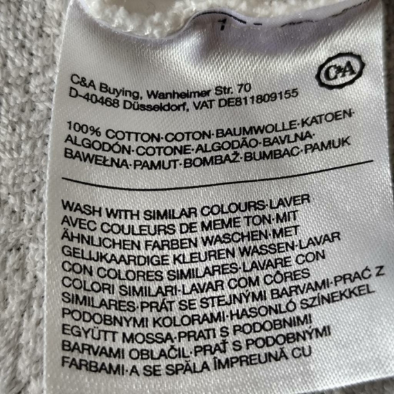 L (42) – Fehér rövid ujjú felső