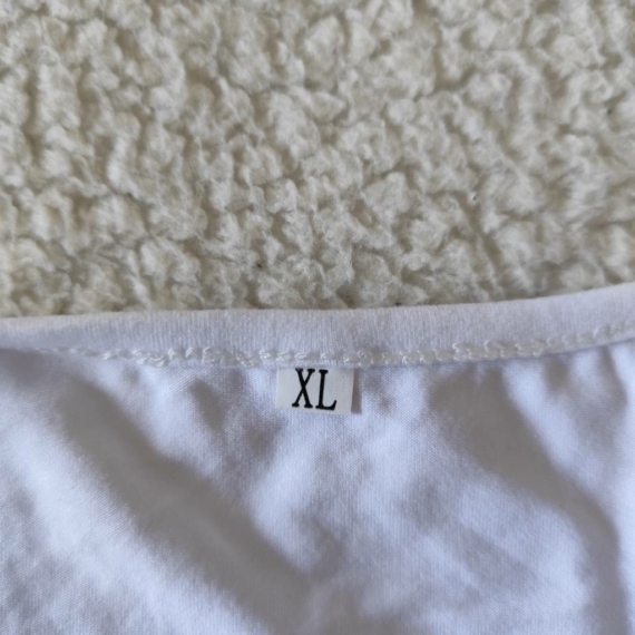 XL (46) – Fehér rövid ujjú felső