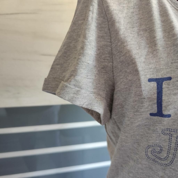 M/L (38/42) – Szürke rövid ujjú felső
