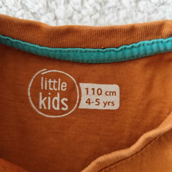 110 cm – Narancssárga gyerek rövid ujjú póló