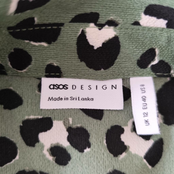 M (40) – Zöld mintás ruha