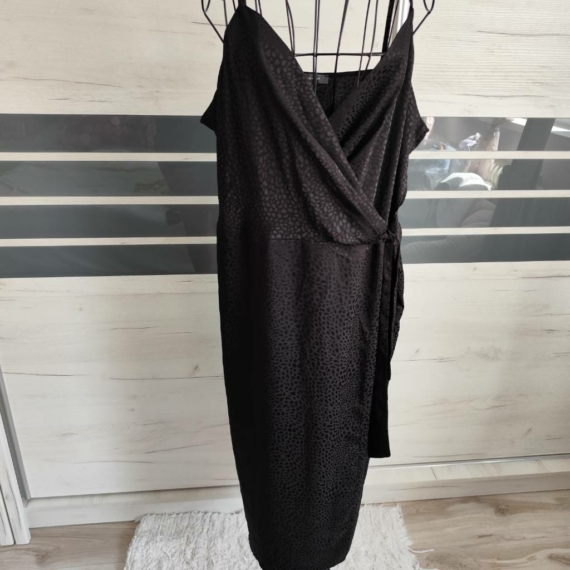 XXL (48) – Fekete elegáns ruha