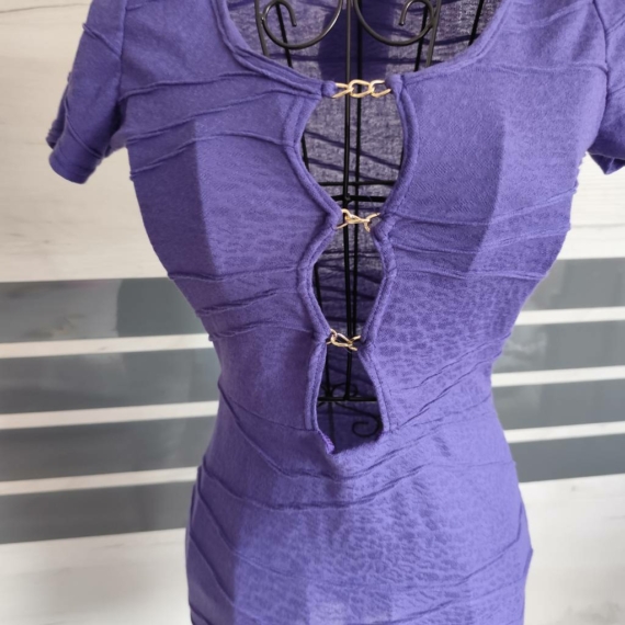 XXS (32) – Lila elegáns ruha