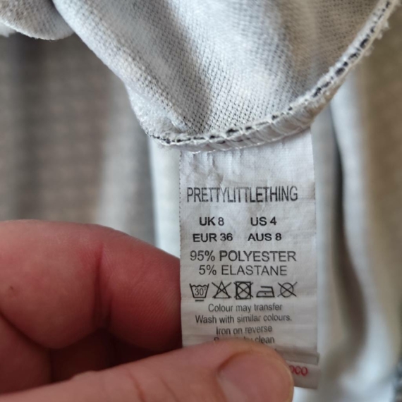 S (36) – Fekete-fehér mintás szoknya