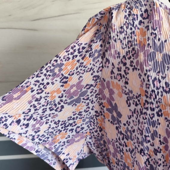 3XL (52) – Lila mintás ruha