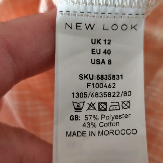 M (40) – Pasztell rózsaszín kockás ruha