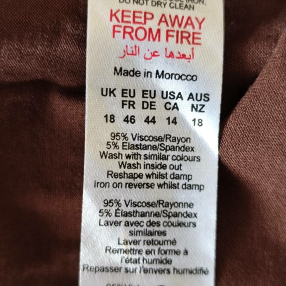 L (44) – Barna mintás ruha