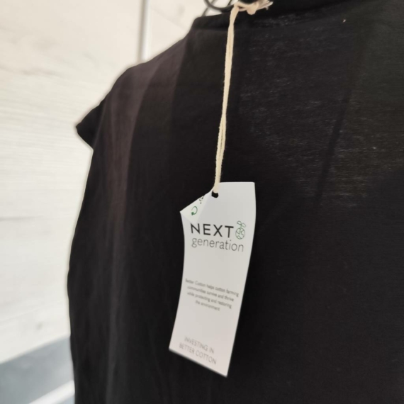 M (40) – Fekete mintás blúz
