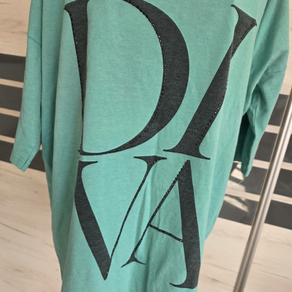 DIVA feliratos rövid ujjú felső