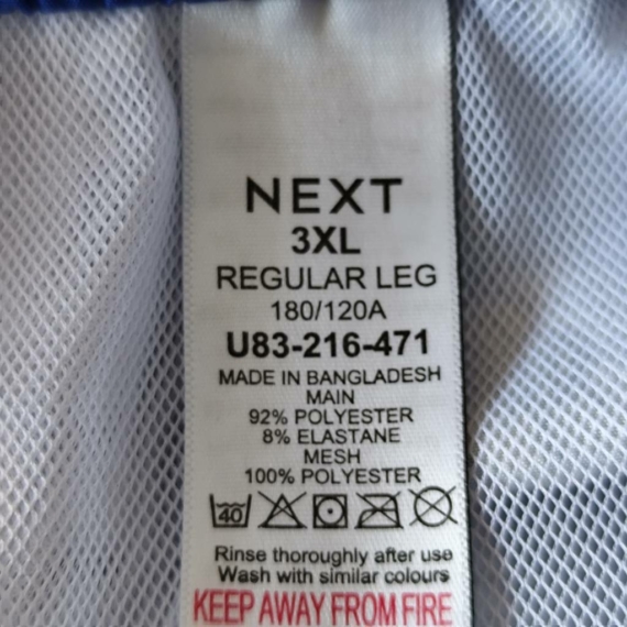 3XL – Kék mintás rövidnadrág