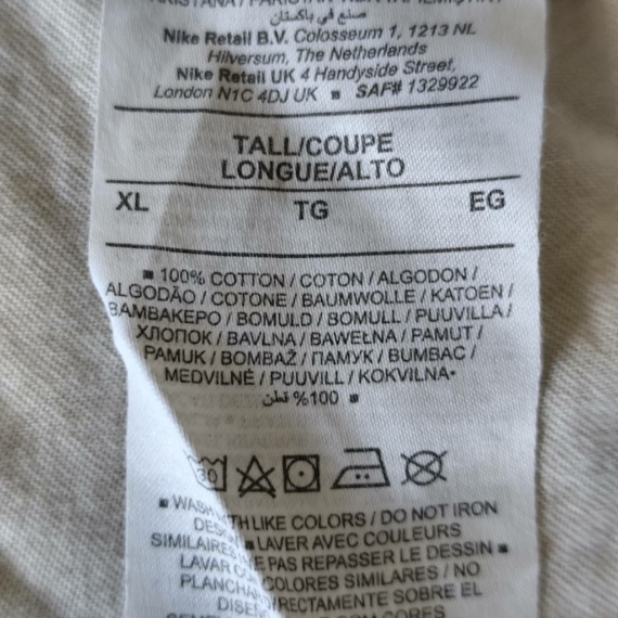 XL – Fehér Nike póló