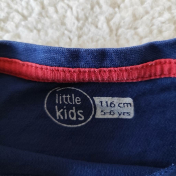 [116 cm] – Kék rövid ujjú póló