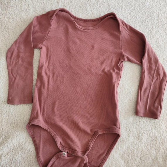 116 cm – Rózsaszín hosszú ujjú body