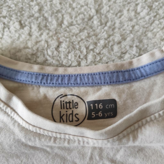 116 cm – Krém leopárdmintás felső