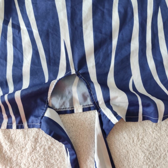 M (40) – Kék mintás blúz