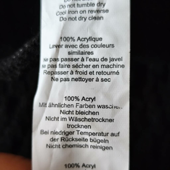 S (36) – Fekete kötött nadrág