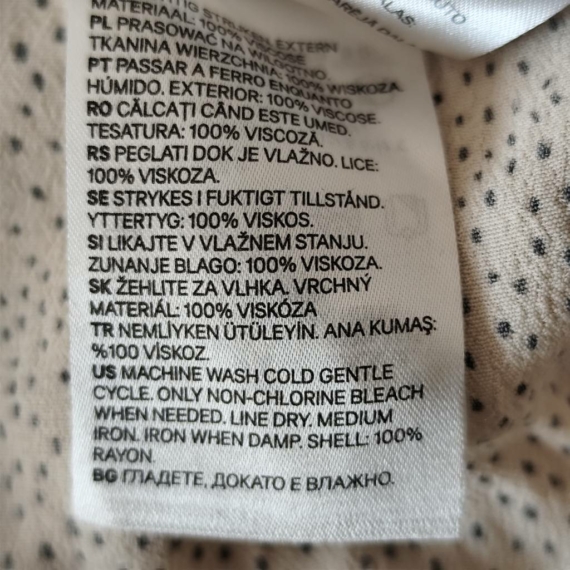 L (42) – Krém rövid ujjú felső