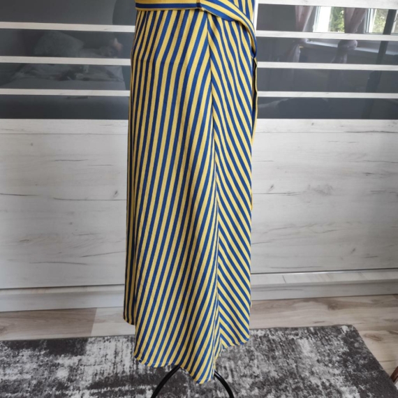 M/L (38/42) – Kék-sárga csíkos ruha