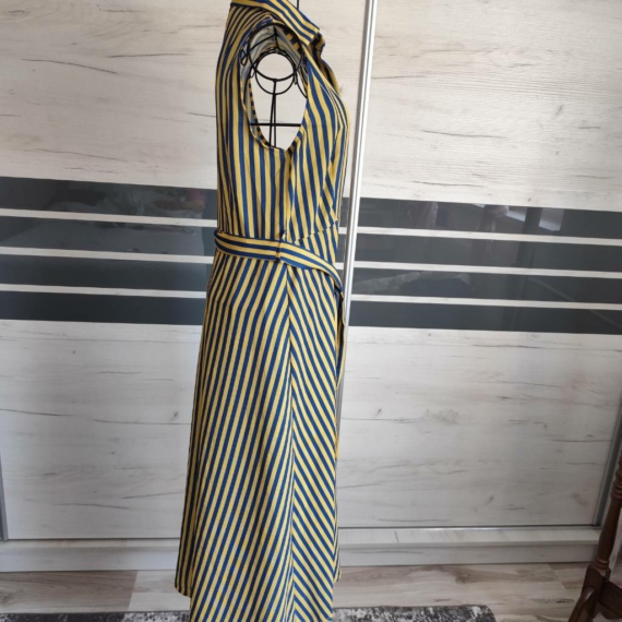 M/L (38/42) – Kék-sárga csíkos ruha