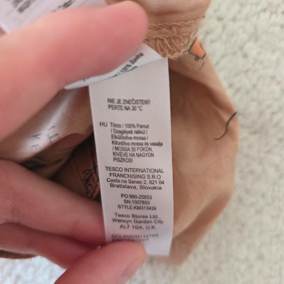 56 cm – Barna mintás rövidnadrág