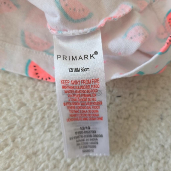 86 cm – Fehér mintás trikófelső