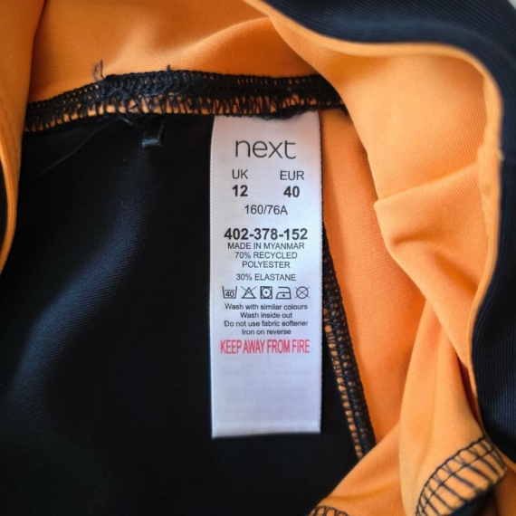 XS/S (34/36) – Fekete-Narancssárga leggings