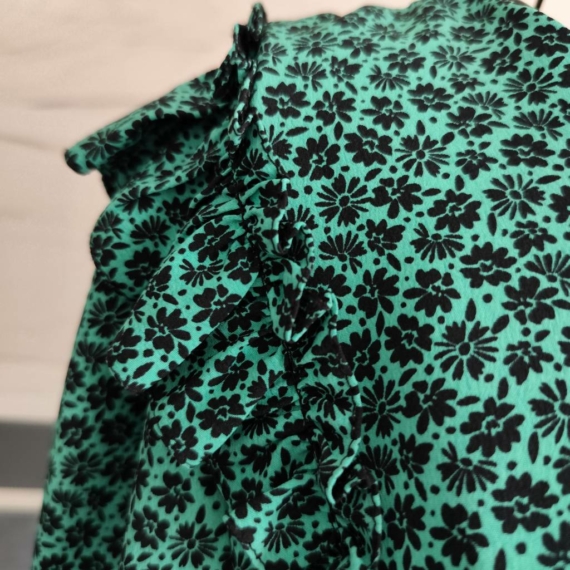 XL (46) – Zöld mintás ruha